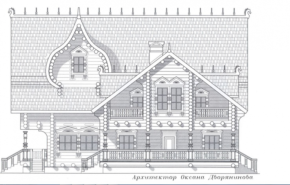 Чертежи русских домов