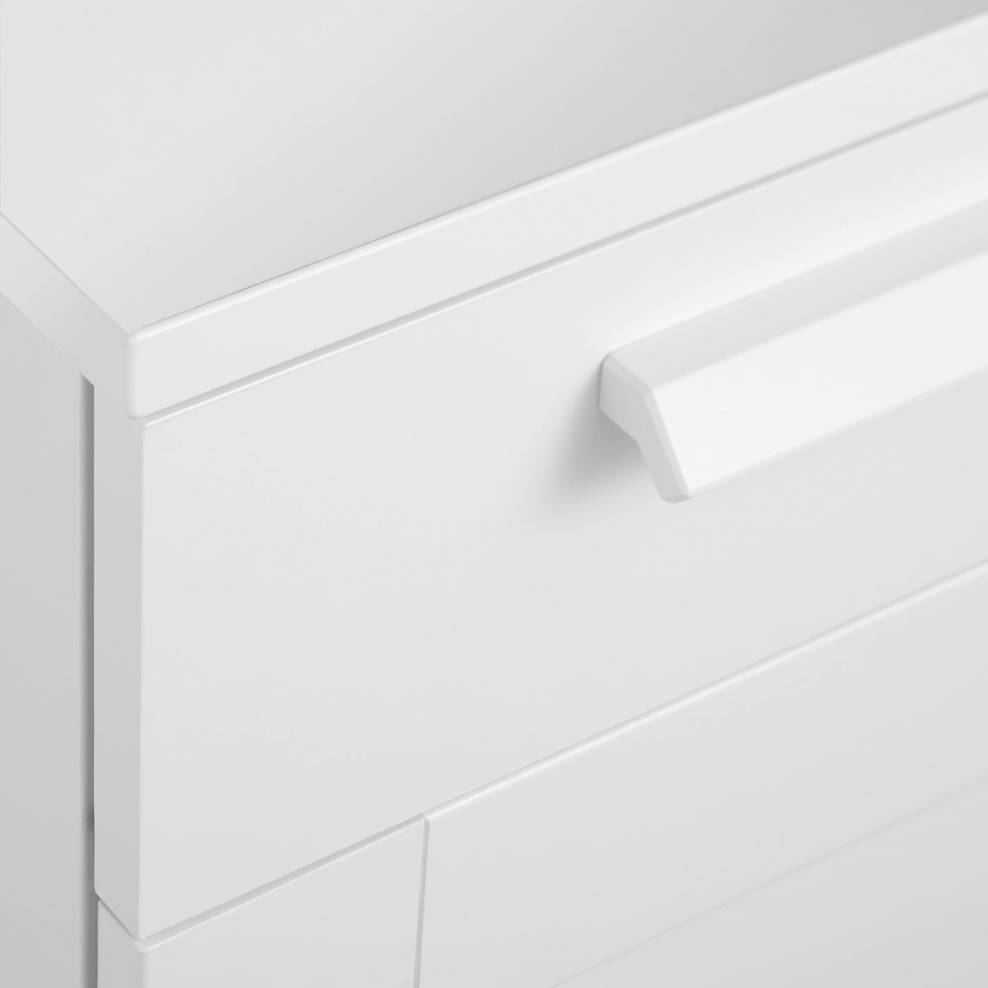 БРИМНЭС тумба с ящиками на колесах, белый35x68 см