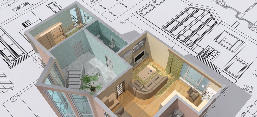 Чертеж и 3д визуализация