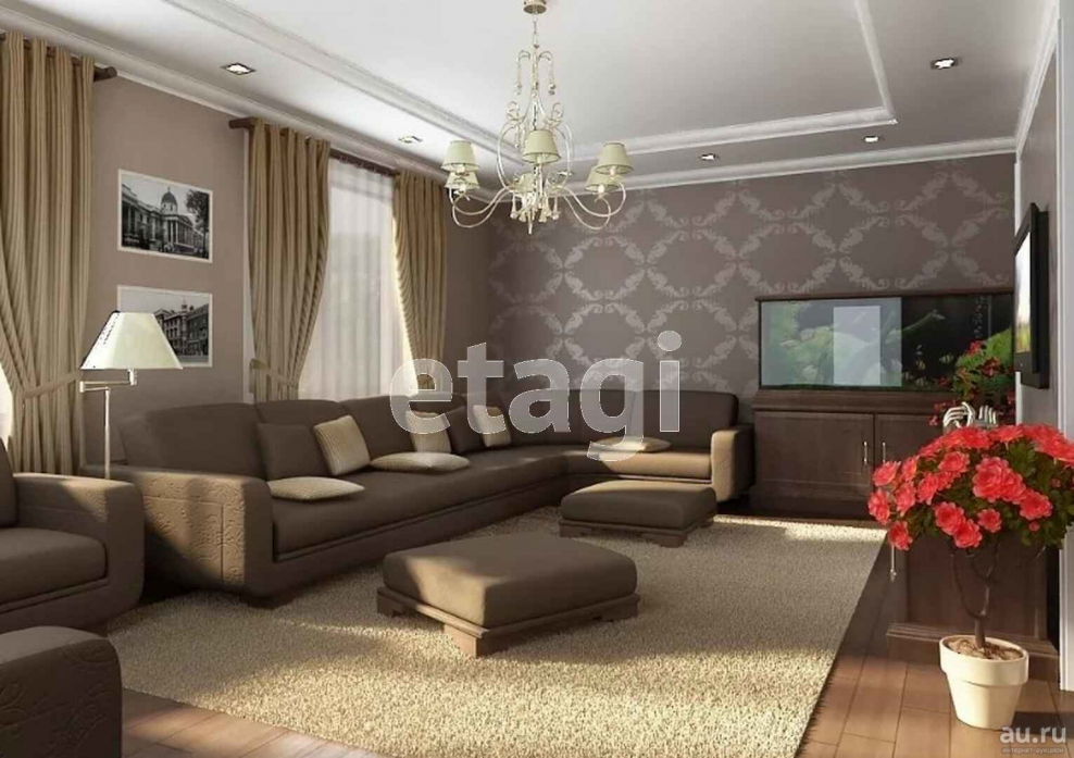 Гостиная с 2 окнами