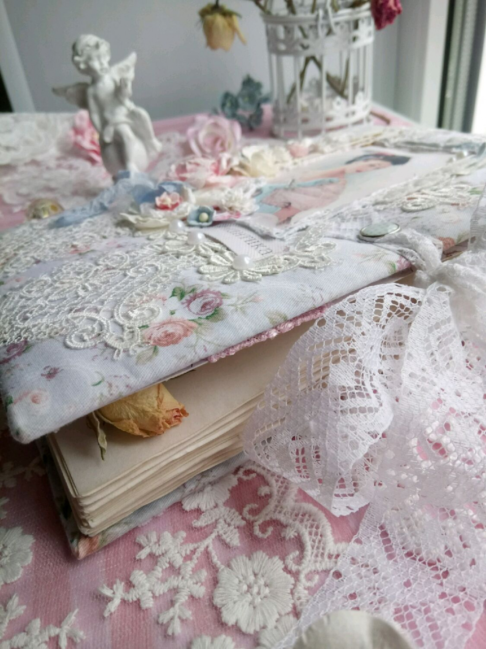 Блокнот фото стиль шебби Шик