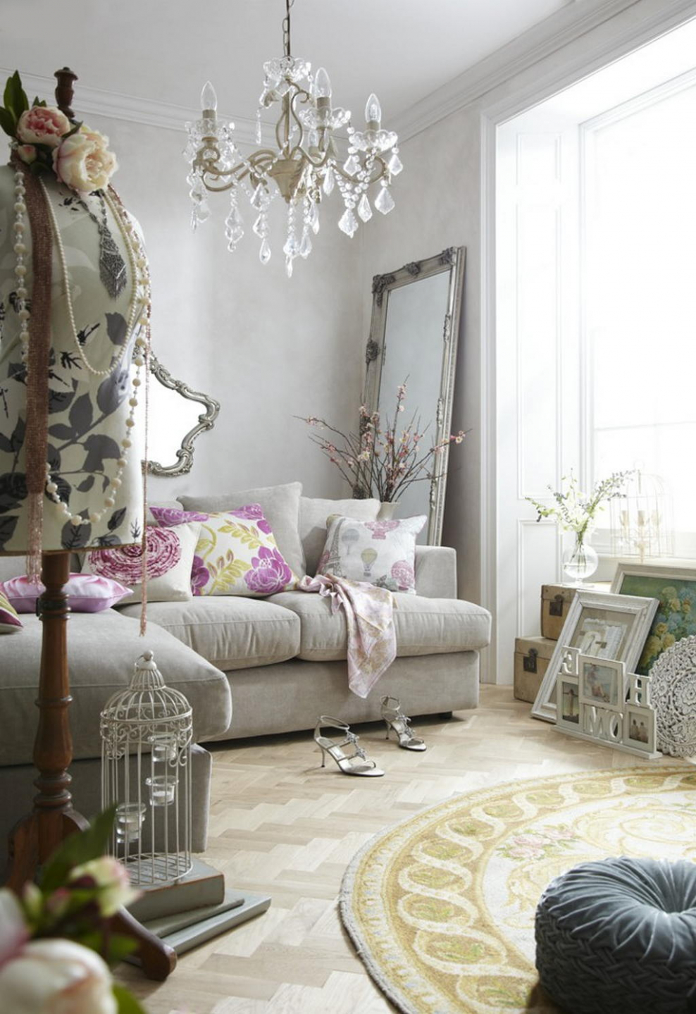 Гостиная шебби Шик