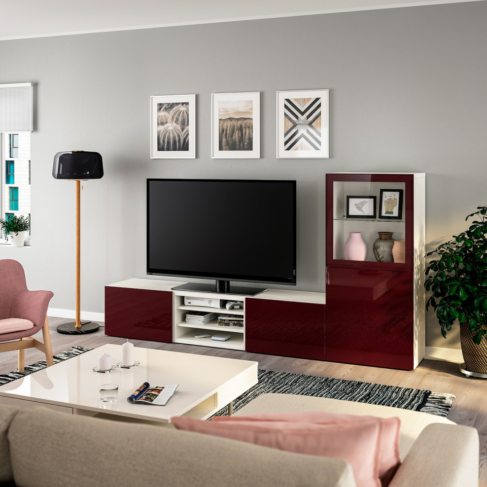 Bestå БЕСТО комбинация для хранения с дверцами