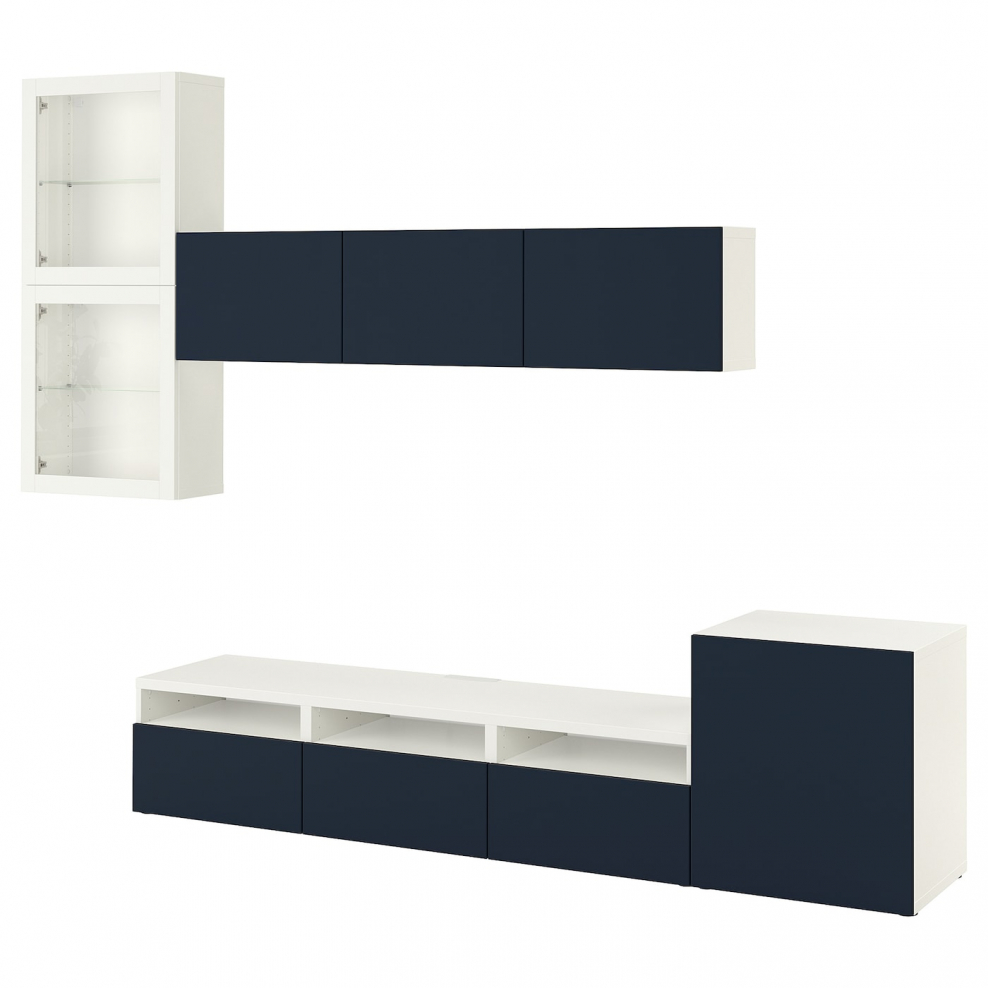 Bestå БЕСТО комбинация настенных шкафов, белый/Лаппвикен белый180x42x64 см