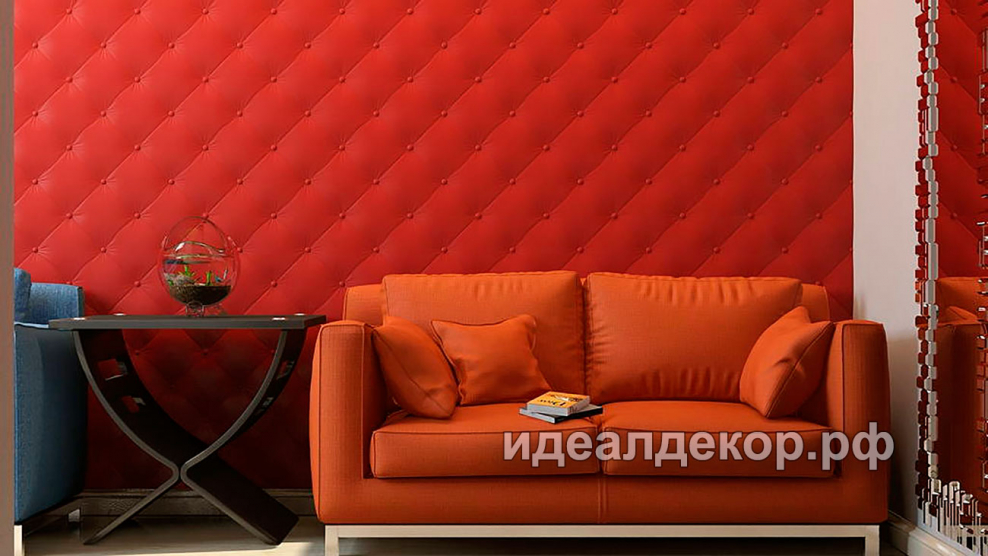 Каретная стяжка 3 д панели красные