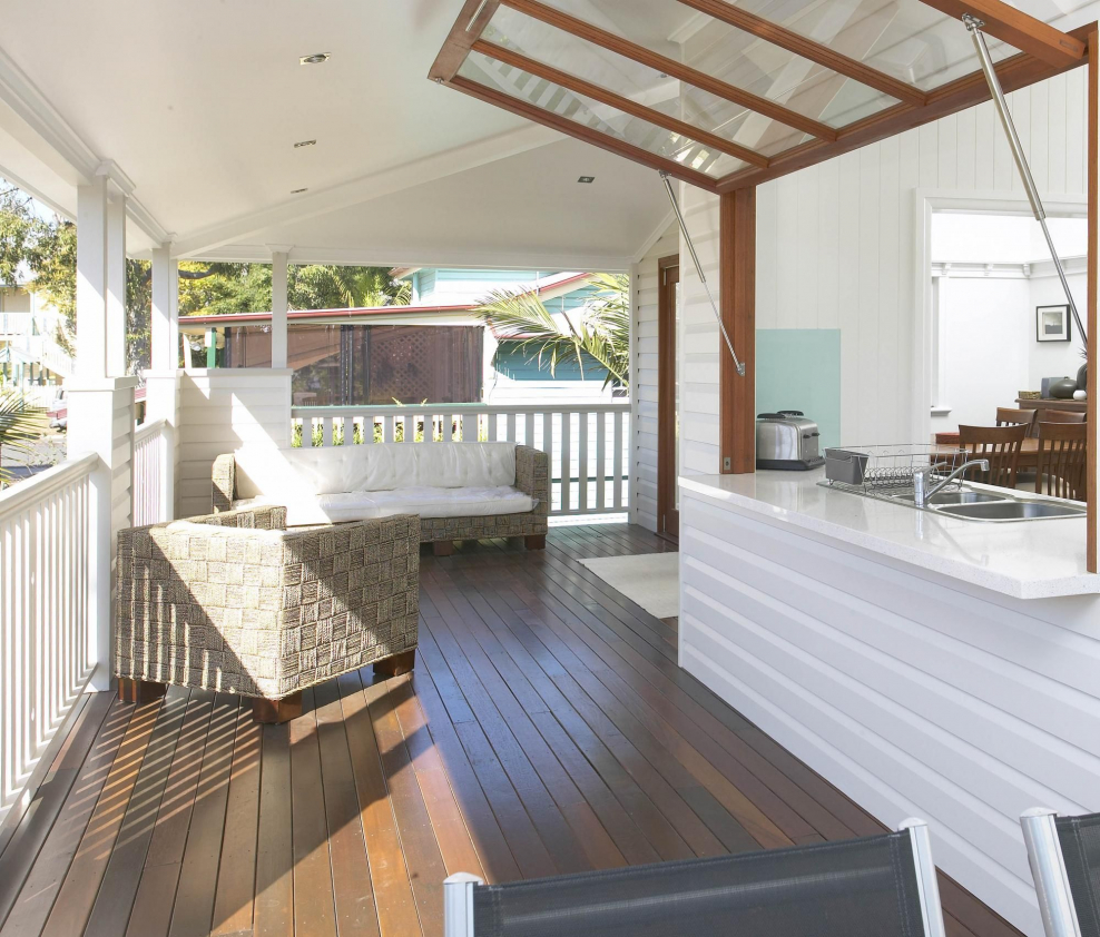 Летняя терраса из кухни