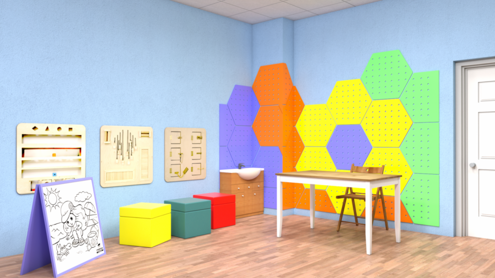 Стены в детском саду