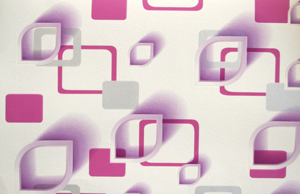 Обои в квадратик для кухни