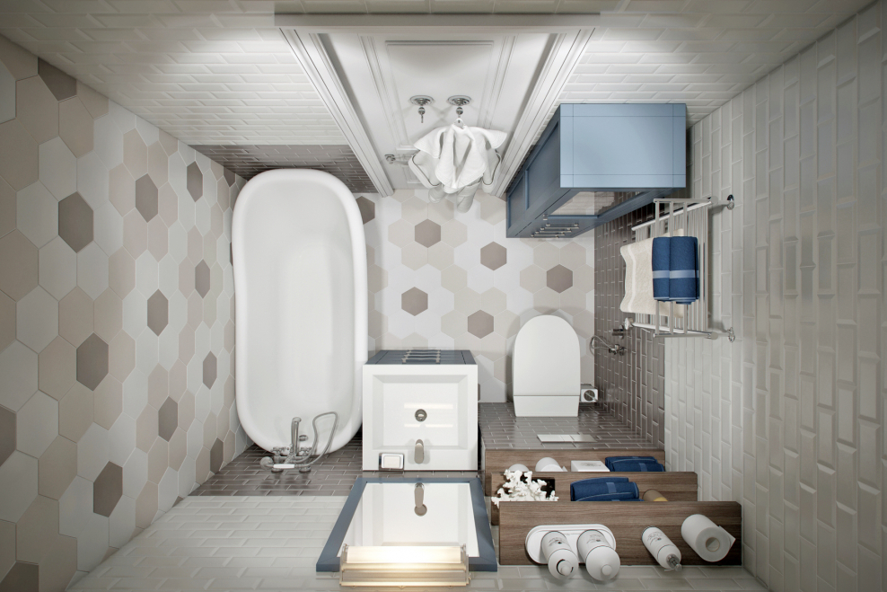 Ванная комната с видом