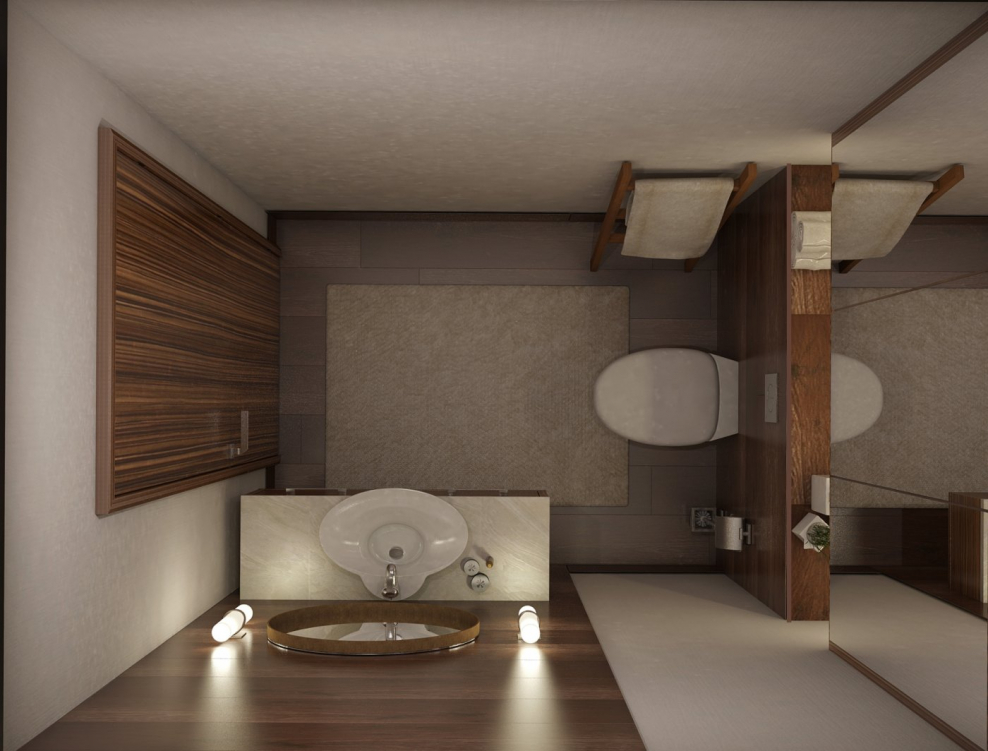 Туалетная комната вид сверху