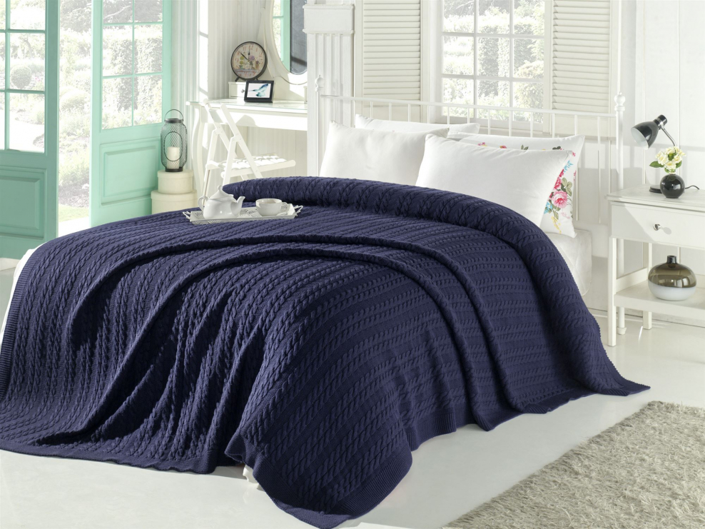 Плед вязаный do&co 220x240 Dante