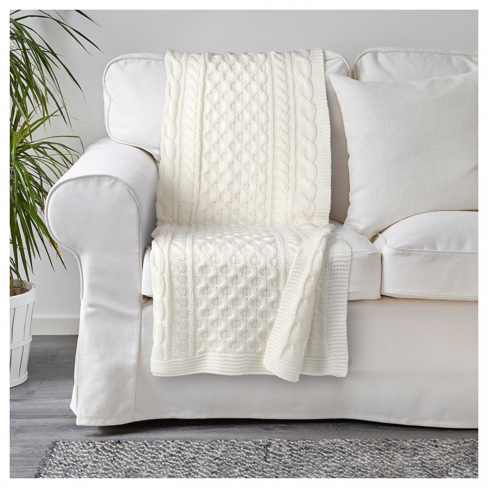 Покрывало на кровать серое la Redoute