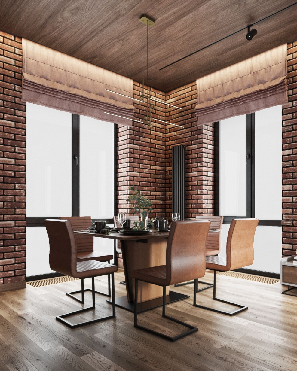 Эко брутализм в интерьере