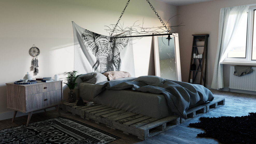 Спальня в стиле Урбан