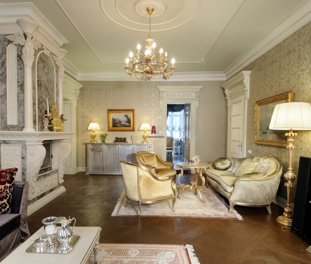 Роскошные интерьеры в классическом стиле