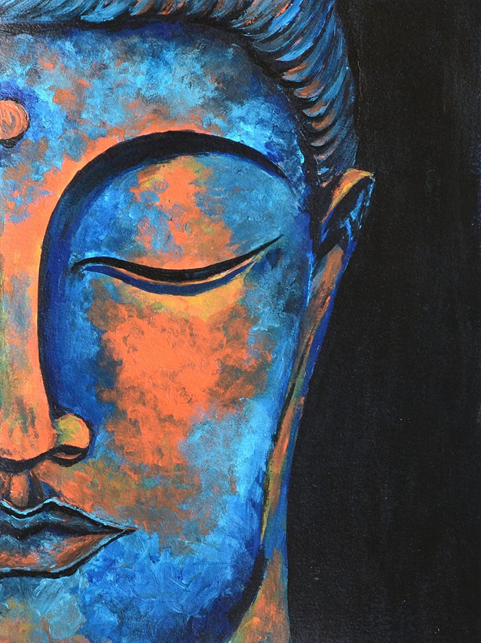 Будда мазками арт