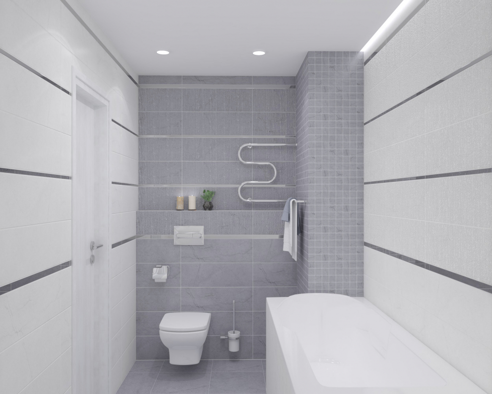 Laparet плитка Rock белый серый