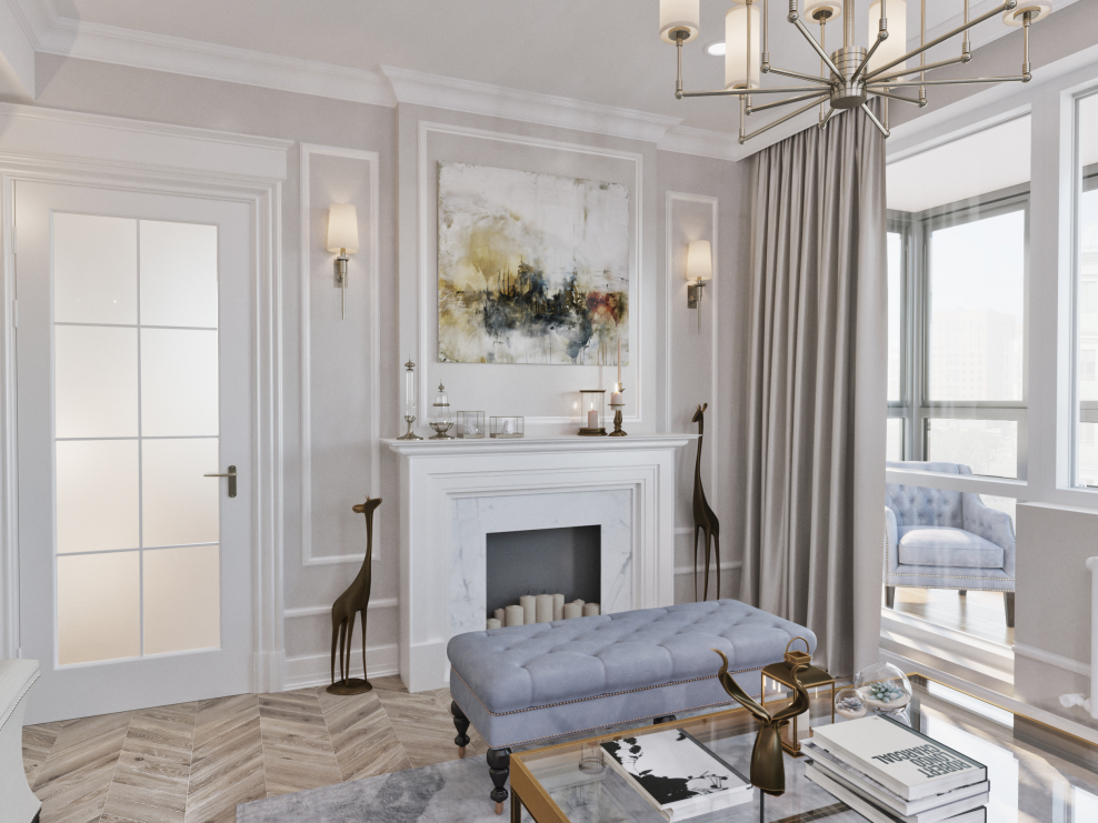 Камин Неоклассика Сканди