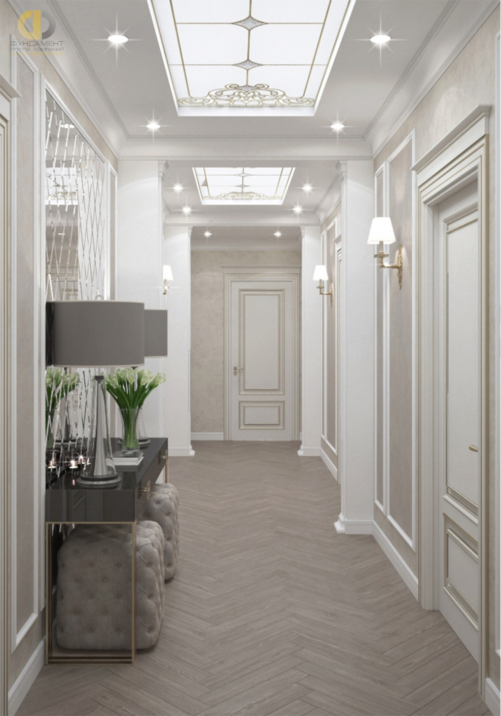 Коридор в стиле Неоклассика
