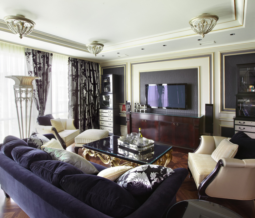 Мебель гостиная Неоклассика в квартире