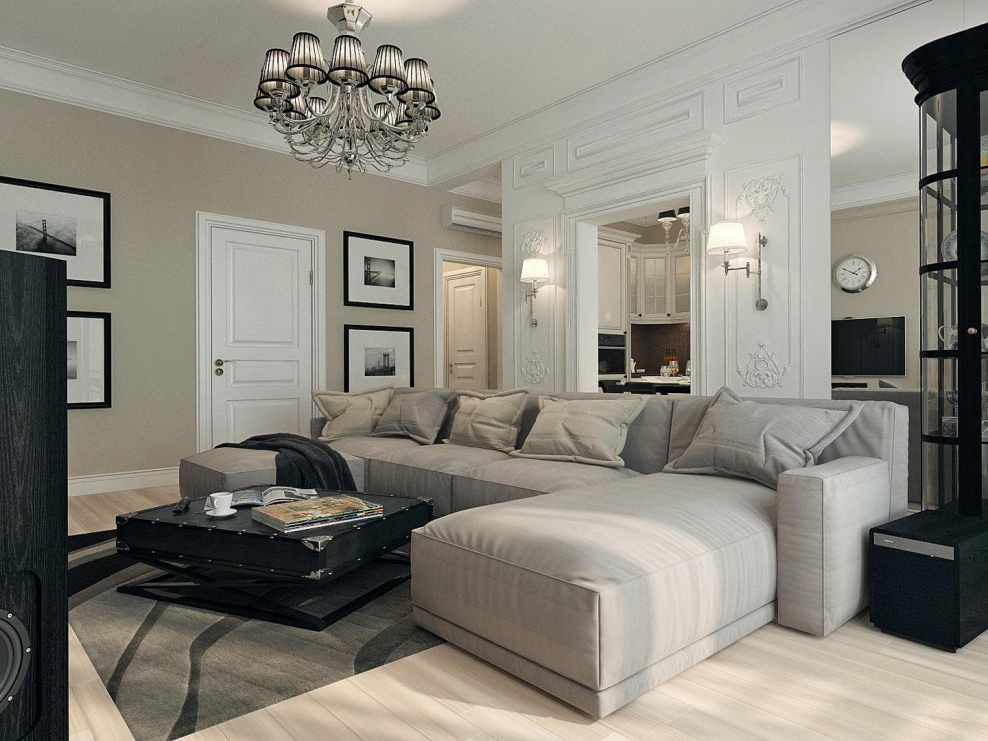 Гостиная современная классика