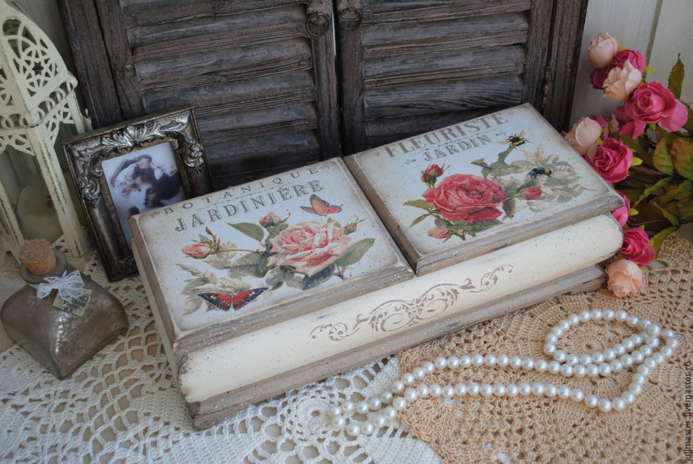 Декупаж шебби-Шик техника