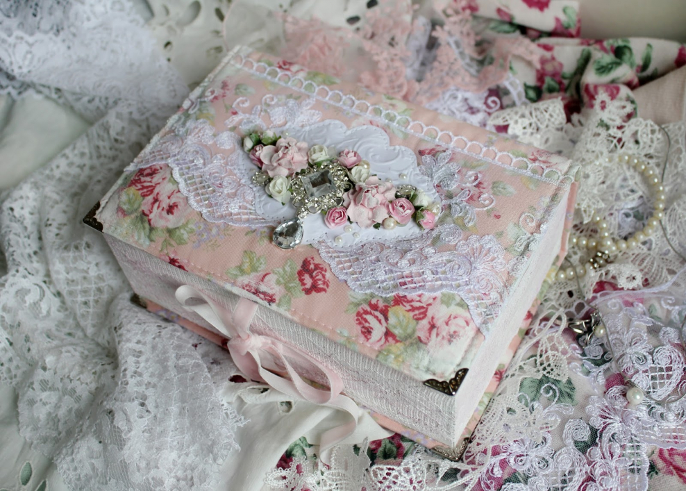 Шкатулка декупаж Винтаж шебби Шик