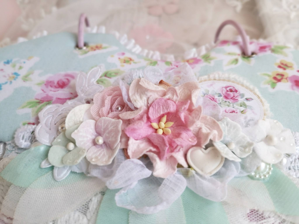 Открытка оттенки розового Скрапбукинг