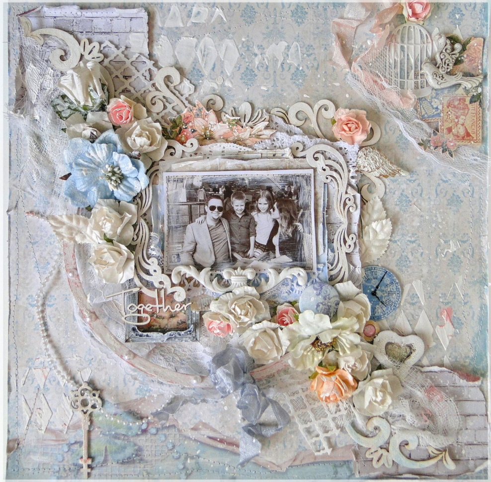 Скрапбукинг маленькие украшения в стиле шебби Шик