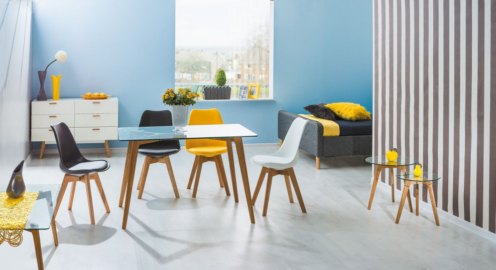 Стул Signal Kris желтый/бук