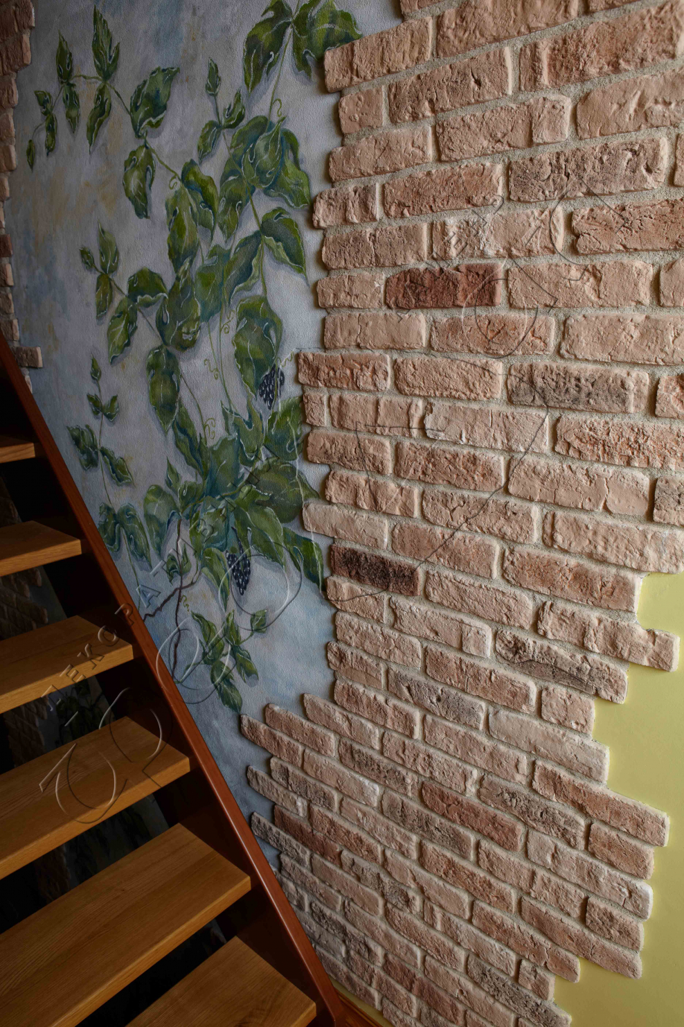 Кирпич в интерьере