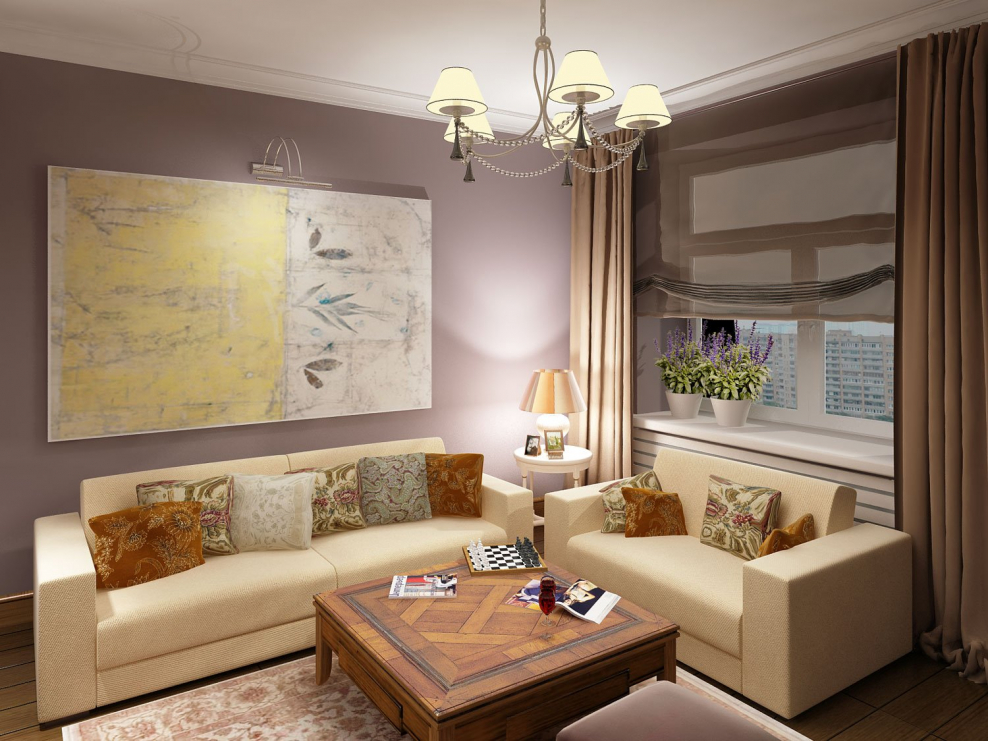 Интерьер для гостинной с Северной стороны