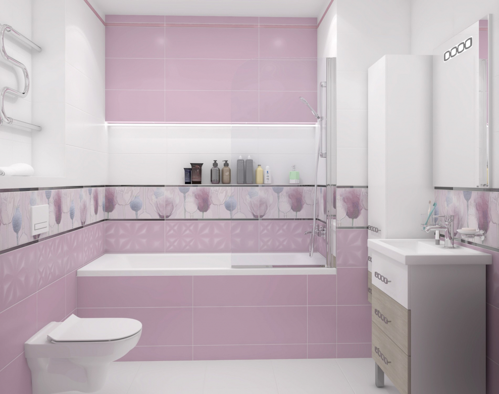 Плитка для ванной Lila Церсанит