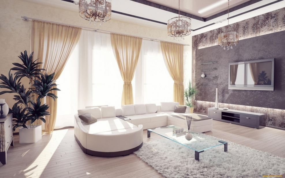 Красивая гостиная в квартире