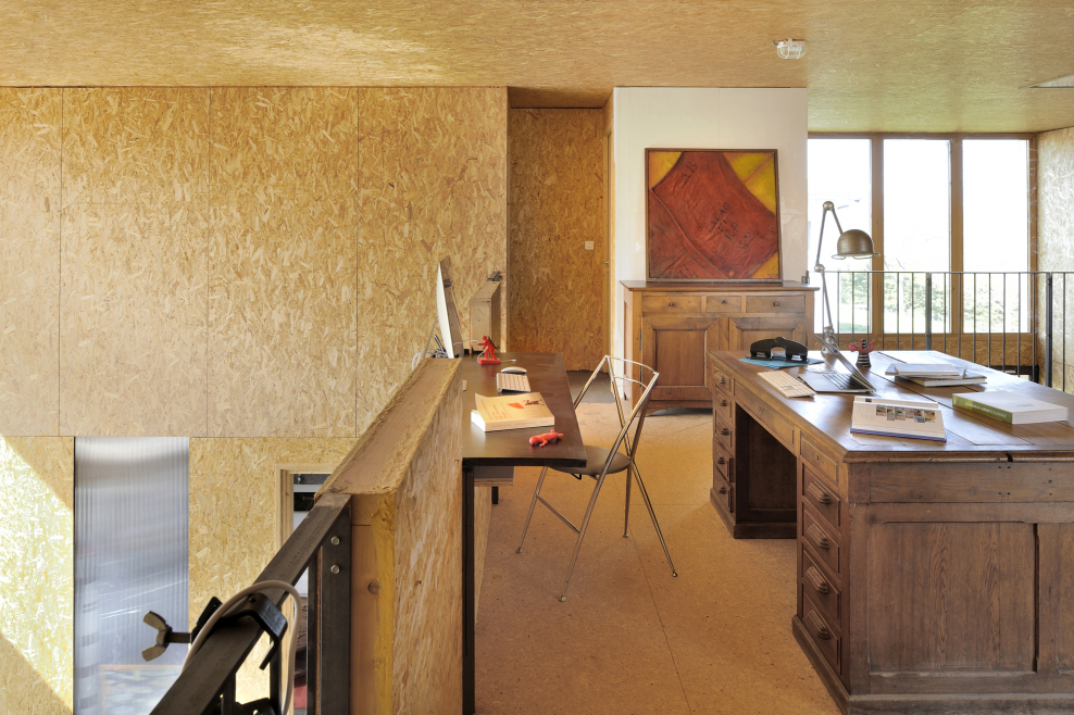 Декорирование ОСБ внутри помещения