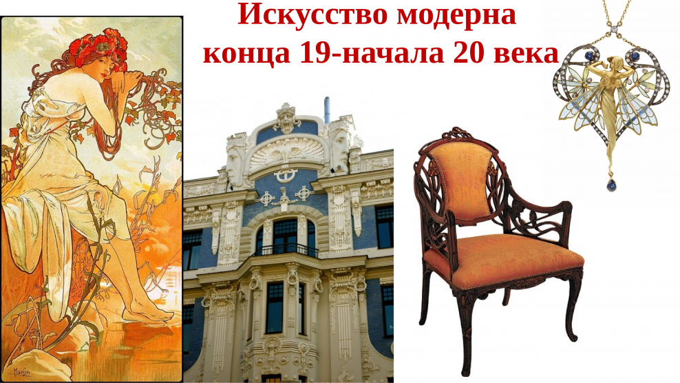 Стиль Модерн в искусстве Европы