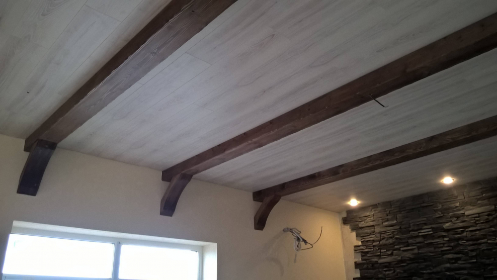 Балка рустик дуб светлый 150х100х1500