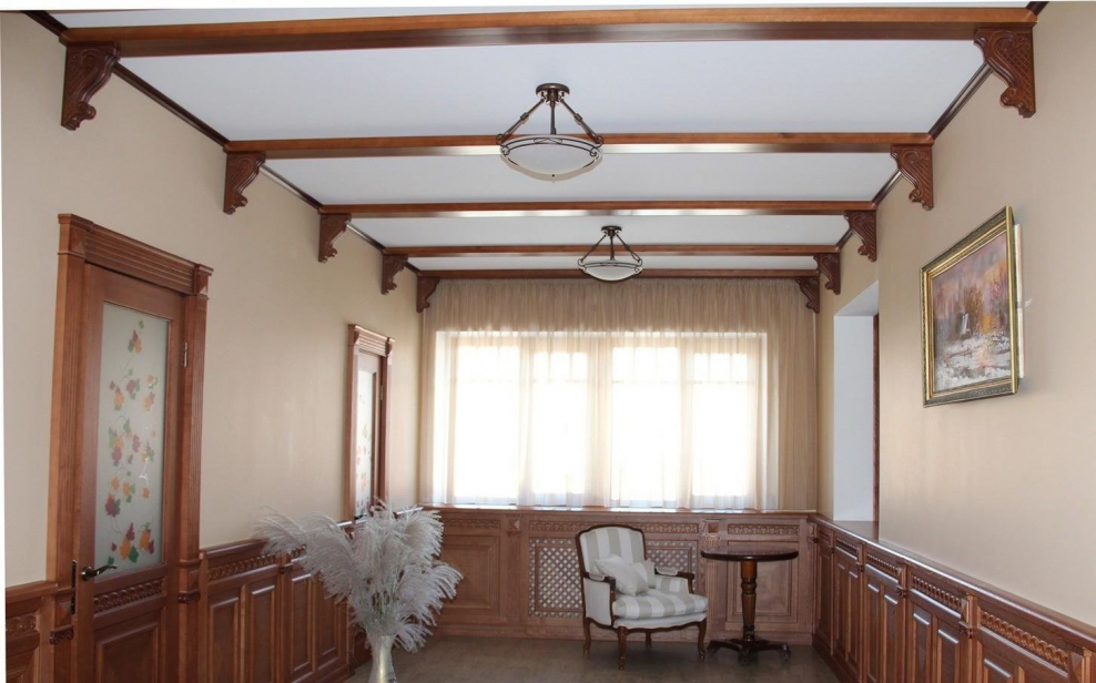 Балка рустик 150х120х2100 мм, цвет дуб тёмный