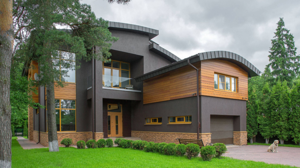 Красивые деревянные фасады