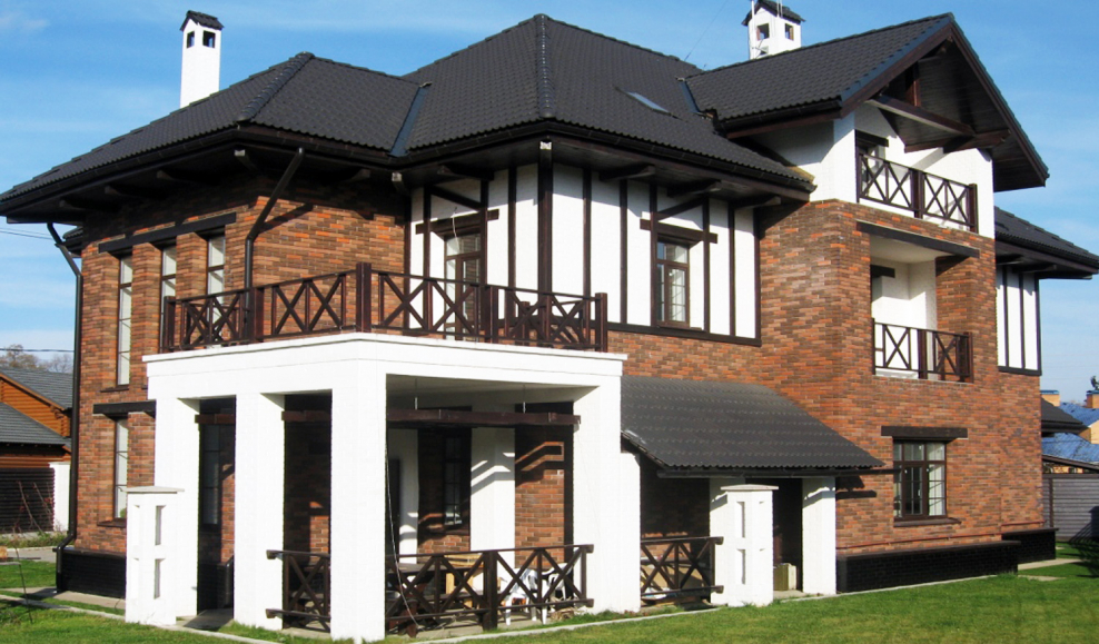 Элитные коттеджи из кирпича