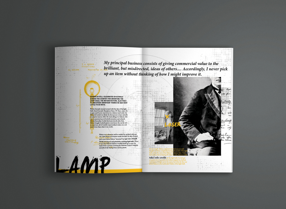 Креативная журнальная верстка