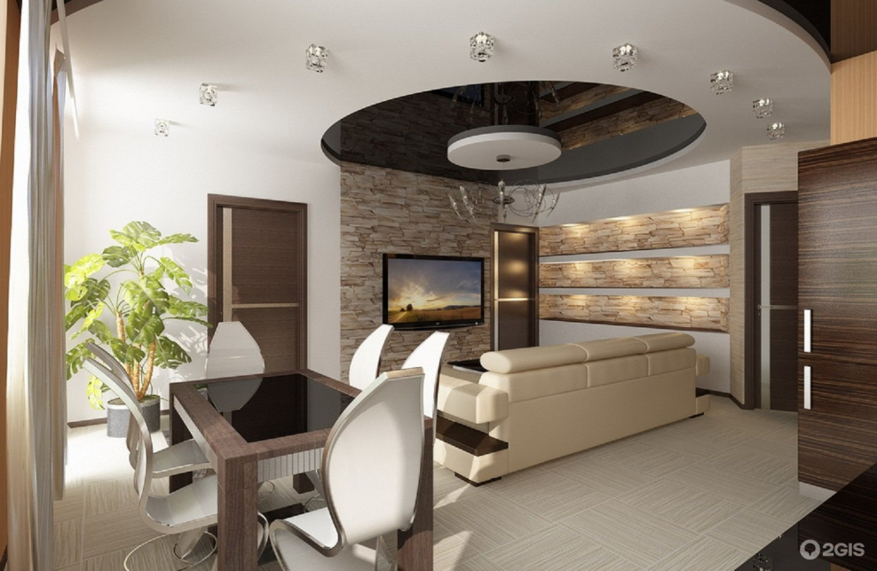 Гостиная со столовой планировка