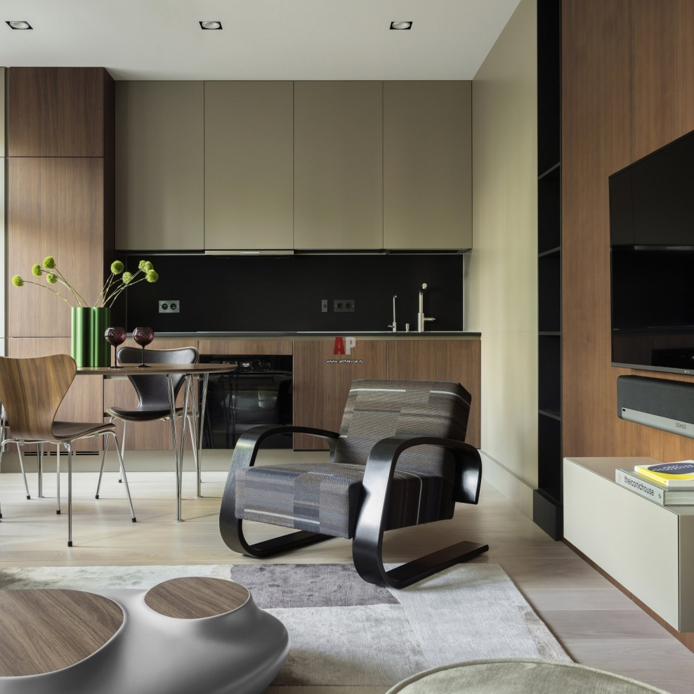 Современный респектабельный стиль интерьера