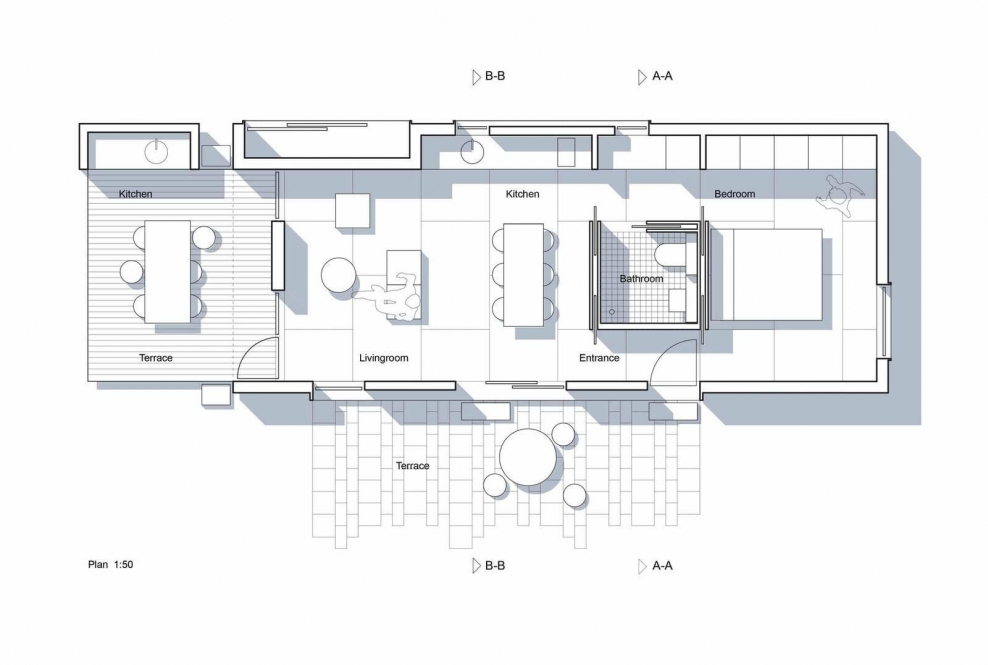 Планировка дома в стиле Минимализм