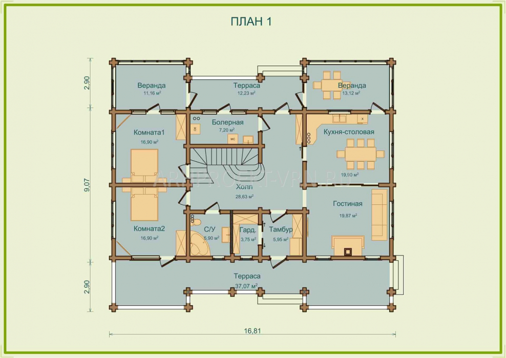 План террасы