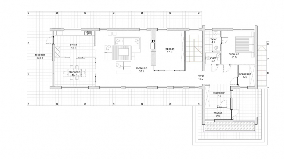 План террасы