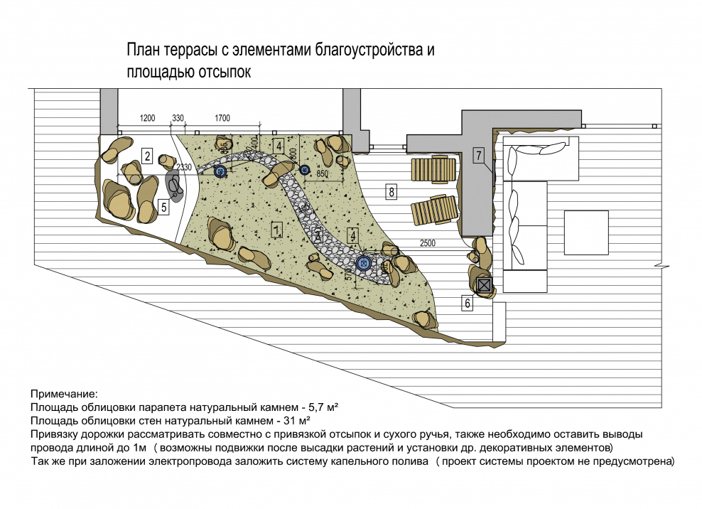 Терраса генплан