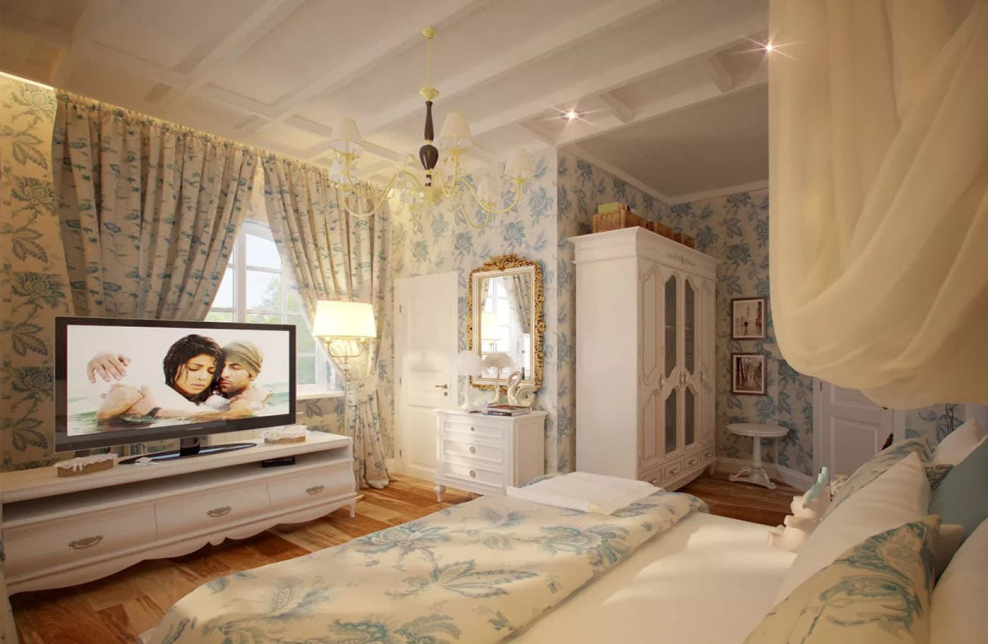 Голубая спальня Прованс в стиле Прованс