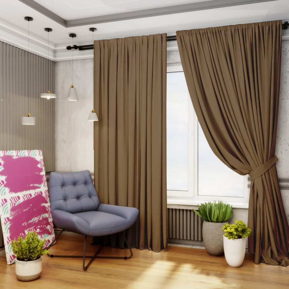 Шторы канвас блэкаут