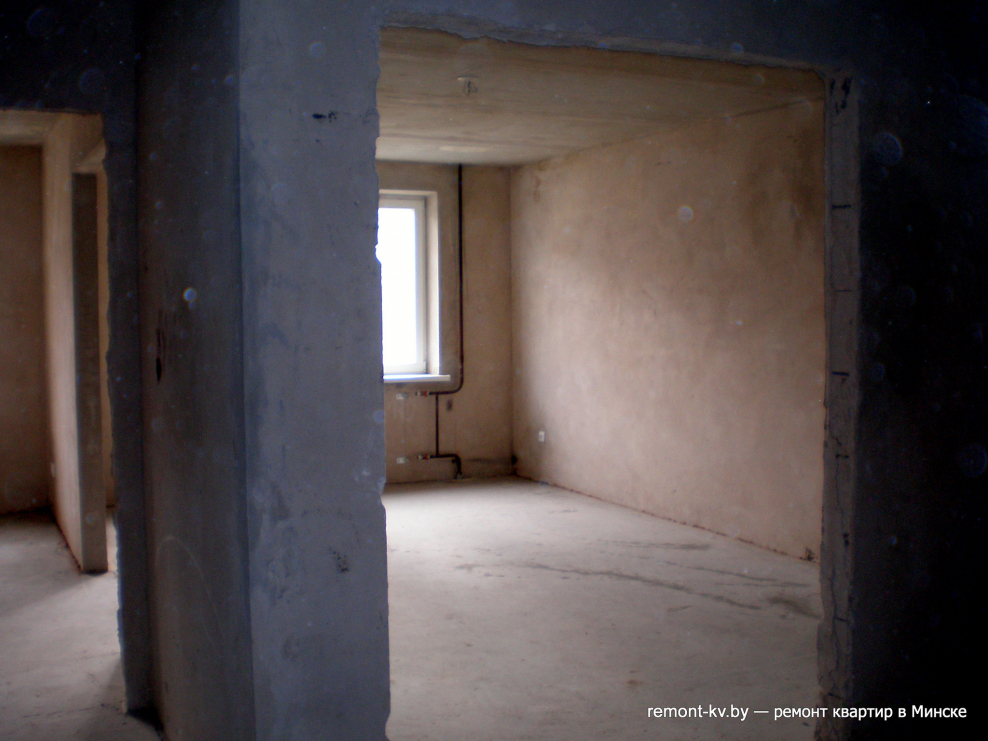 Комната черновая отделка